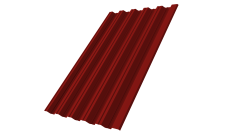 Профнастил НС35R 0,5 Satin RAL 3011 коричнево-красный
