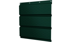 Софит металлический Классик v01 Grand Line полная перфорация 0,45 Drap TX с пленкой RAL 6005 зеленый мох