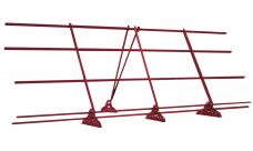 Ограждение кровельное со снегозадержателем GL 1,2х3 RAL 3018