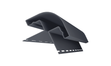 Планка радиусная Grand Line Decor Premium Acryl графит (3,0м)