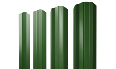 Штакетник М-образный A фигурный Grand Line 0,45 PE RAL 6002 лиственно-зеленый