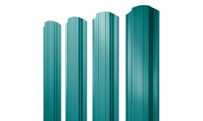 Штакетник Прямоугольный фигурный 0,45 PE RAL 5021 водная синь