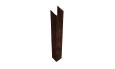 Стойка жалюзи Texas для монтажа без крепежного вкладыша 0,45 Print Elite Cherry Wood TwinColor (3м)