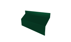 Ламель забора жалюзи Milan Slim стартовая/финишная для калиток и ворот Grand Line 0,5 Satin Matt TX RAL 6005 зеленый мох