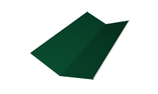 Планка ендовы нижней 300х300 Grand Line 0,5 Satin с пленкой RAL 6005 зеленый мох (2м)