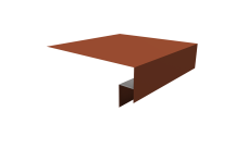 Планка околооконная сложная Экобрус Grand Line 250х50х25 0,5 Satin Matt TX RAL 8004 терракота (3м)