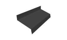 Отлив простой 70 Grand Line 0,5 PurPro матовый RAL 7016 антрацитово-серый (2м)