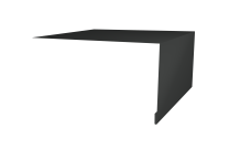 Планка околооконная простая 250х50 Grand Line 0,45 PE-Double с пленкой RAL 7016 антрацитово-серый (3м)