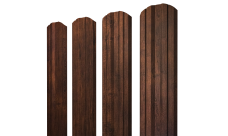 Штакетник Twin фигурный 0,45 Print-Double Premium Cherry Wood Dark F