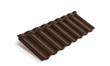 Лист композитной черепицы Metrotile MetroBond айрон-барк