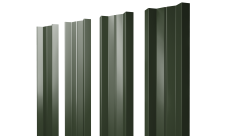 Штакетник М-образный A с прямым резом Grand Line 0,5 Satin Matt TX RAL 6020 хромовая зелень