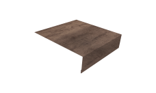 Планка околооконная простая 200х75 Grand Line 0,45 Print Premium Almond Wood Fresh (3м)