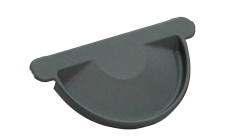 Заглушка торцевая универсальная GL PU Matt 125 мм RAL 7024 мокрый асфальт