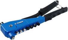 Заклепочник Зубр "К-М6" 31196, для резьбовых М3-М6, для вытяжных 2.4-4.8 мм - алюминий, сталь; 2.4-4.0 мм - нерж. сталь, Профессионал (31196_z01)