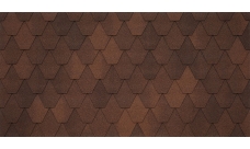 Черепица гибкая Tegola Sardegna liberica 020 (коричневый кофе)