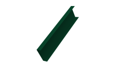 Декоративная накладка на столб универсальная 62х55 для забора жалюзи 0,45 PE-Double RAL 6005 зеленый мох (2м)