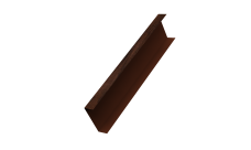 Декоративная накладка на столб универсальная 80х80 для забора жалюзи Grand Line 0,45 Print Elite Cherry Wood TwinColor (2м)