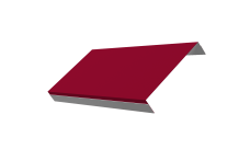 Ламель обратная 150 забора жалюзи Texas Grand Line 0,45 PE RAL 3003 рубиново-красный