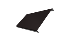 Ламель обратная 200 забора жалюзи Texas 0,45 Drap TX RAL 9005 черный