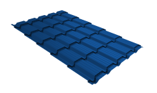 Профиль волновой "Квадро профи (Верховье)" ("Quadro Profi") v01 0,45 PE RAL 5005 сигнальный синий