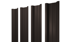 Штакетник П-образный B с прямым резом 0,45 PE RR 32 темно-коричневый