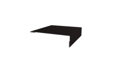 Планка мансардная 0,45 Drap TX RAL 9005 черный (2м)