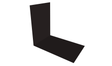 Планка снегозадержания усиливающая 0,5 Velur X RAL 9005 черный (2м)