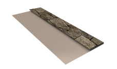 Планка стартовая Блок-Хаус new Grand Line 0,45 Print Elite King Stone TwinColor (2м)