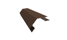 Планка угла внешнего сложного 135 градусов Блок-Хаус new Grand Line 0,5 Satin Matt TX RAL 8017 шоколад (2м)