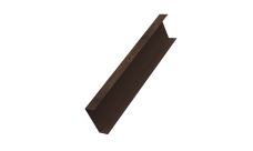 Декоративная накладка на столб универсальная 60х60 для забора жалюзи 0,45 Print Premium Antique Wood TwinColor (3м)