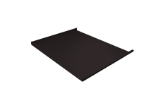 Фальц двойной стоячий Grand Line 0,45 Drap-double TX с пленкой на замках RAL 9005 черный