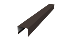 Крышка для забора жалюзи Palermo Grand Line 0,45 PE RR 32 темно-коричневый (2,5м)