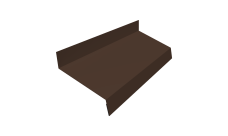 Отлив простой 70 Grand Line 0,5 Сатин матовый ТХ RAL 8017 шоколад (2м)