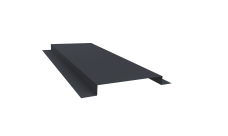 Планка кожуха сегментного 150 0,5 Velur X RAL 7024 мокрый асфальт (1,2м)