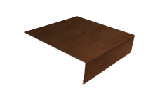 Планка лобовая/околооконная простая 190х50 0,45 Print Elite Rowan TwinColor (2м)