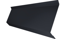 Планка примыкания в штробу 60 Grand Line 0,45 PE lite с пленкой RAL 7024 мокрый асфальт (2м)