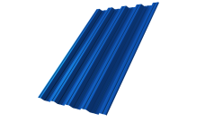 Профнастил НС44R Grand Line 0,5 Satin RAL 5005 сигнальный синий