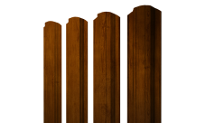 Штакетник Прямоугольный фигурный 0,45 Print Premium Golden Wood Intense FTC