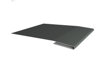 Планка начальная 0,45 PE с пленкой RAL 7005 мышино-серый (2м)