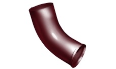 Колено стока Grand Line PU 90 мм RAL 3005 красное вино