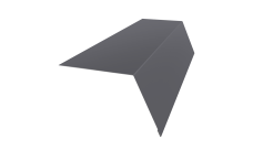 Планка карнизная широкая 100х85 Grand Line 0,45 Drap TX RAL 7004 сигнальный серый (2м)