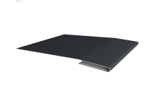 Планка начальная Grand Line 0,5 Rooftop Бархат RAL 7024 мокрый асфальт (2м)