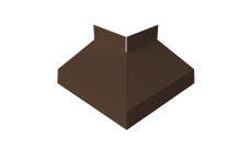 Угол отлива внешний 70 Grand Line 0,45 ПЭ двухсторонний с пленкой RAL 8017 шоколад