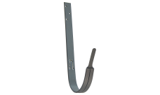 Крюк длинный Grand Line ПУ матовый 125мм RAL 7024 мокрый асфальт