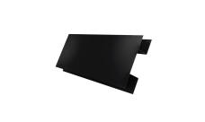 Планка H-образная Блок-Хаус new Grand Line 0,45 PE-Double с пленкой RAL 9005 черный (2м)