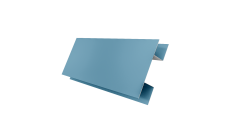 Планка H-образная стыковочная сложная Grand Line 0,45 Drap TX RAL 5024 пастельно-синий (2м)