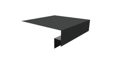 Планка околооконная сложная 200х50х18 (j-фаска) Grand Line 0,45 Drap TR RAL 7016 антрацитово-серый (2м)