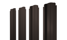 Штакетник П-образный B фигурный 0,5 Satin Matt TX RR 32 темно-коричневый