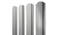 Штакетник Прямоугольный фигурный Grand Line 0,45 Drap TX RAL 7047 телегрей 4