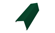 Декоративная накладка на столб универсальная угловая 80х80 для забора жалюзи Grand Line 0,45 PE RAL 6005 зеленый мох (1,8м)